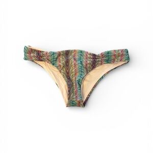 L*Space Multicolor Feather Print Bikini Bottom